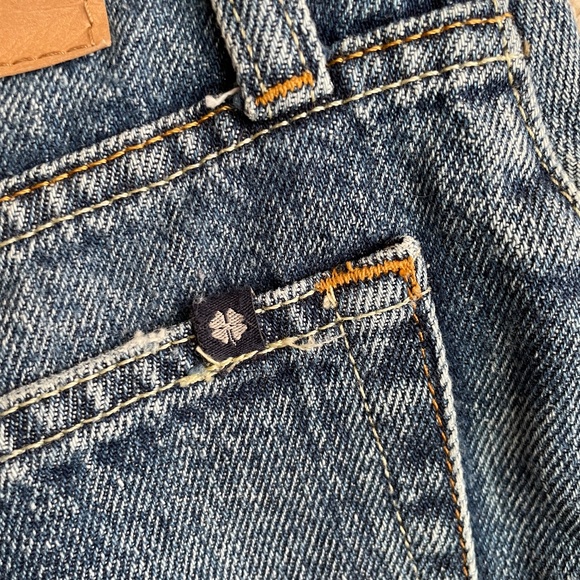 Lucky Brand Jean Short Womens Size 2 Mid Rise Cut Off Raw Hem Sexy Denim - Picture 11 of 11